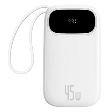 倍思 Q电3 数显快充移动电源 双C版 20000mAh 45W 星际白 PPQD3-2040