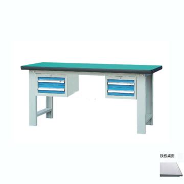 锐德 50mm铁板桌面双吊2抽柜重型工作桌1500W×750D×800H，载重:1000kg，不含安装 RD1502CE