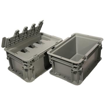 Powerking/力王 A型第二代周转箱外尺寸:300×200×148mm PK-A2（带盖）灰色