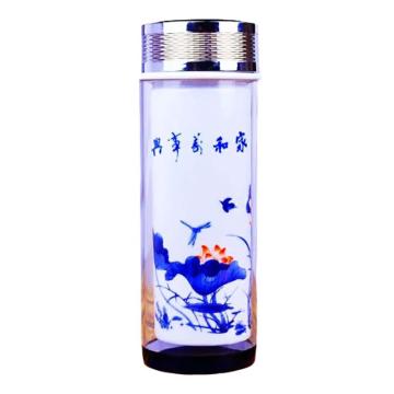 功成狮 景德镇陶瓷杯景德镇水杯陶瓷350毫升 GFUD0553