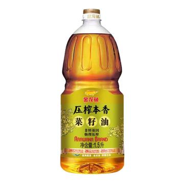 金龙鱼 食用油 压榨本香菜籽油-1.5L（按箱）