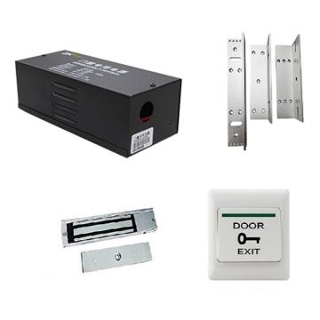 熵基科技 ZKTeco/熵基科技 单门安装配件套装 包含3A门禁电源+磁力锁+ZL支架+出门开关(不带暗盒) TZ006