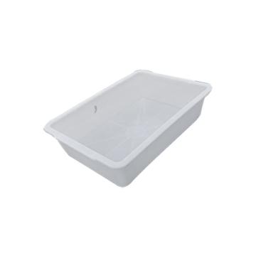 英达斯贝克 塑料方盘外尺寸:245×175×60mm 5#冷冻盘白色