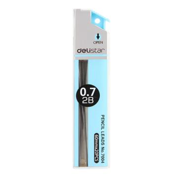 deli/得力 活动铅笔笔芯2B 0.7mm混色 7004（大包装）