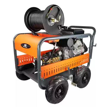 鼎洁盛世 电动高压管道疏通机管道疏通清洗机380V，15KW，压力值200KG DJ200-41E