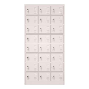 功成狮 24门（二十四门）更衣柜冷轧钢0.4mm厚 900*350*1800mm 整装发货 GFCA0032