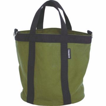 TRUSCO 软质电工桶 Φ240×240 橄榄绿【海外现货】 TSDB240OD