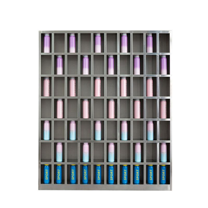 京图尚冠 水杯柜201不锈钢水杯柜70格1500*250*1800mm TE484