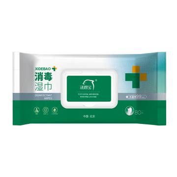 洗得宝 季铵盐消毒湿巾80片/包 XDB-JAYSJ1499