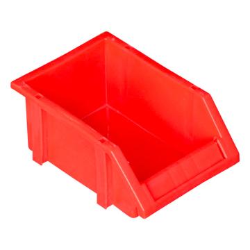 Raxwell 组立背挂斜口盒，外尺寸规格D×W×H(mm):180×125×80，全新料，红色(标签牌+标签纸+立柱) RHSS4467