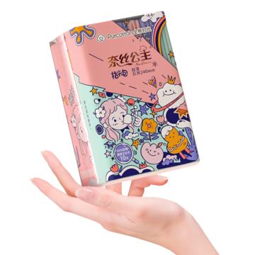 全棉时代 奈丝公主超薄日用卫生巾 240MM, 10片/包