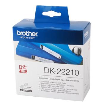 兄弟 DK色带29mm*30.48m 白底/黑字（纸质） DK-22210