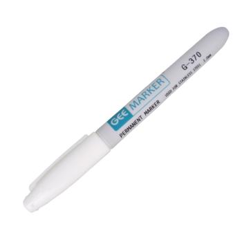 GEEMARKER 低氯无硫不锈钢记号笔-细头不锈钢表面核电工业记号笔1.0mm G-370白色