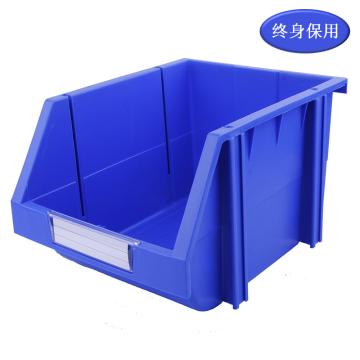 Raxwell 组立背挂斜口盒(可纵向分隔)TK007，外尺寸:280×214×175，全新料，蓝色(标签牌1+标签纸1+立柱4) RHSS4524