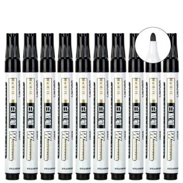deli/得力 可加墨白板笔1.8mm(10支/盒) S507黑色
