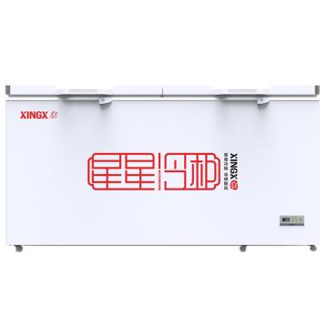星星 519升商用单温冰柜单箱冷藏冷冻转换柜大容积卧式双门冷柜 BD/BC-519E
