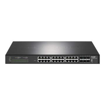 TP-LINK/普联 交换机2.5G以太网POE++三层网管交换机 24个2.5G电口6个万兆光口 TL-SE5630PB