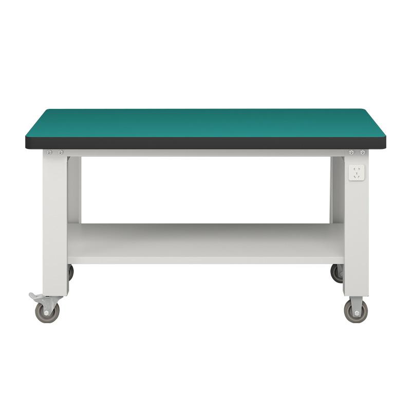 JTSG 重型防静电工作台单桌款带层板带脚轮/1500*750*800mm/包安装/承重2000斤 TB596