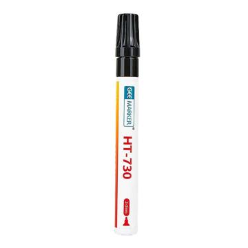 GEEMARKER 耐高温油漆笔工业陶瓷金属标记画线笔耐1000° 2-3mm HT-730黑色