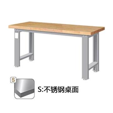天钢 重量型工作桌高宽深(mm):800×1500×750，不锈钢桌板，承重（kg）:1000，不含安装 WA-57S