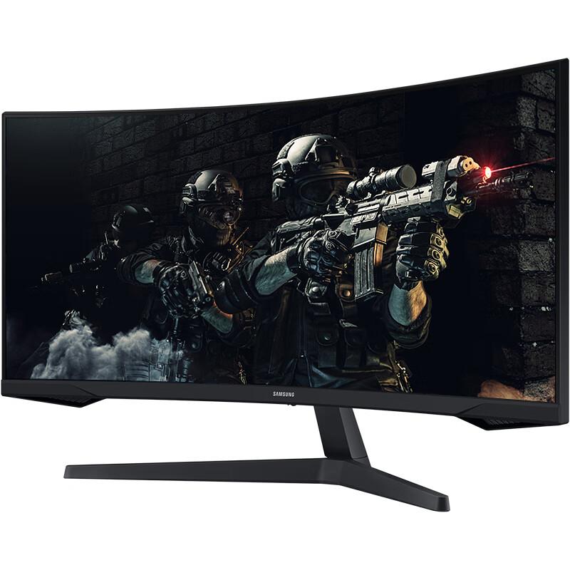 SAMSUNG/三星 电脑显示器/34英寸/曲面屏/3440*1440分辨率/HDMI/DP C34G55TWWB