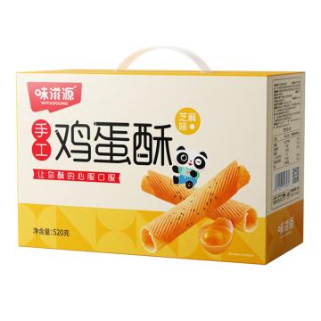 WZY 糕点（一件代发） 鸡蛋酥 芝麻味 520g