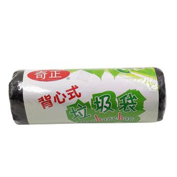 奇正 垃圾袋黑色背心式 25只 50×70cm HL-047