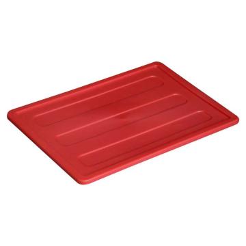 Raxwell 分格周转箱盖子中号，370×275mm，红色 RHSS4394