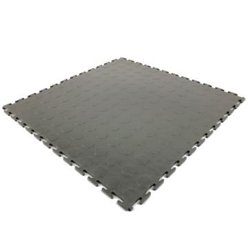 Ecobooths/爱柯部落 耐磨耐压防滑工业地板砖PVC灰色圆点500*500*6.5mm X030201034