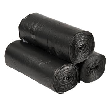 deli/得力 垃圾袋黑色（八角底）45*55cm 30只/卷 3卷/套，48套/件 33067