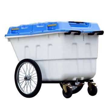 循诺 手推保洁车 垃圾车 蓝白