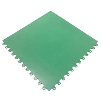 盛仕 方块地垫 60X60CM厚度6.5MM；暗扣式 皮革纹 绿色