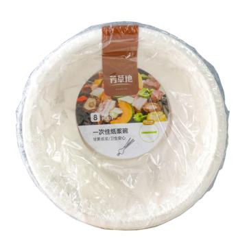 芳草地 一次性纸碗500ml*40只 3G6040