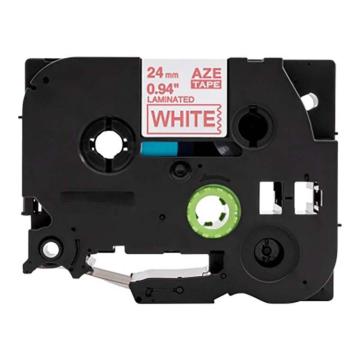 功成狮 标签色带，AZE-252GCDY0275 宽度24mm 白底红字，适用于兄弟ＴＺ系列标签机 GCDY0275