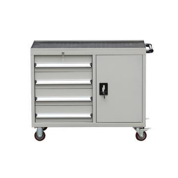 辛沃 四抽一门(内带一层板)工具车灰色，1000×500×850mm，抽屉高度:150×4 承载:80kg/抽
