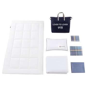 伊伊爱 员工公寓觉忆S系列抗菌防螨全棉格子六件套150×200cm YJD25261SS