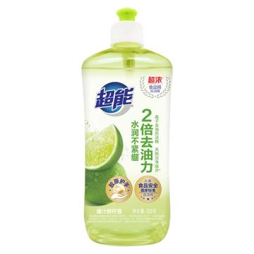 超能 洗洁精（新老包装随机发货） 离子去油柠檬护手）500g