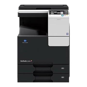 KONICA MINOLTA A3+ 彩色多功能复合机，含原装工作台+1年原厂服务 bizhubC226+输稿器+双纸盒