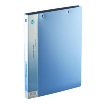 齐心 超坚固轻便夹蓝色 A4双弹簧夹 AR151A-W