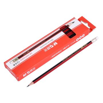 MG HB铅笔（替代：MWW705） AWP30802 （红黑色抽条笔杆）盒装