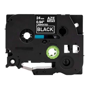 功成狮 标签色带，AZE-355GCDY0272 宽度24mm 黑底白字，适用于兄弟ＴＺ系列标签机 GCDY0272