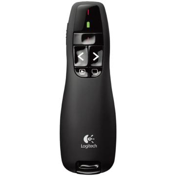 Logitech/罗技 演示器ppt翻页笔 演示笔红光（激光笔） R400