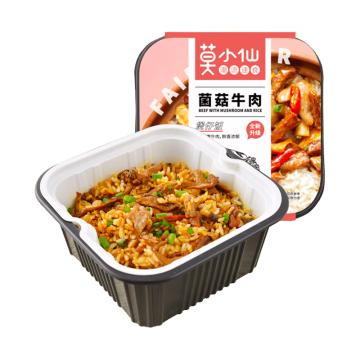 莫小仙 方便食品 煲仔饭菌菇牛肉味265g*18盒