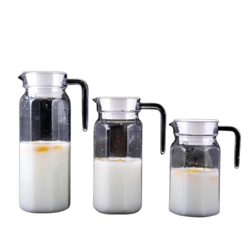 谦星 亚克力果汁壶酒吧餐厅调酒扎壶饮料壶0.6L八角壶＋盖 1套 Z-23605118