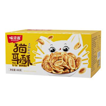 味滋源 休闲零食（一件代发） 猫耳酥400g