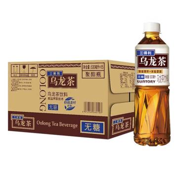 三得利 无糖乌龙茶饮料纸箱外箱 瓶装500ml*15