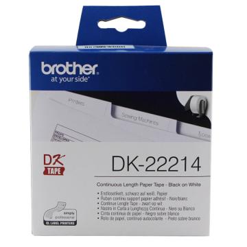 兄弟 DK色带12mm*30.48m 白底/黑字（纸质） DK-22214