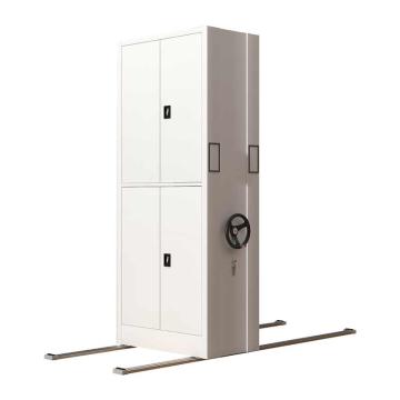 Raxwell 密集架手摇式钢制轨道密集柜 900*560*2300mm 0.8mm 单层承重80kg RFCA0052