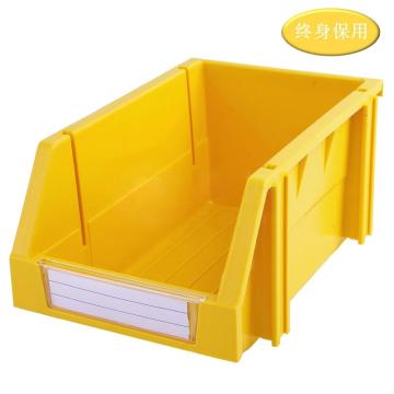Raxwell 组立背挂斜口盒TK002，外尺寸D×W×H(mm):240×150×124，全新料，黄色(标签牌1+标签纸1+立柱4) RHSS4513