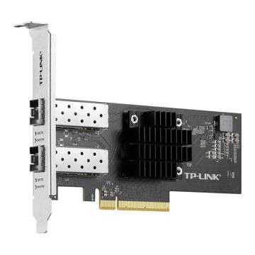 TP-LINK/普联 万兆网卡双口万兆PCIe网卡 2个10G/1G SFP+接口 TL-NT522F